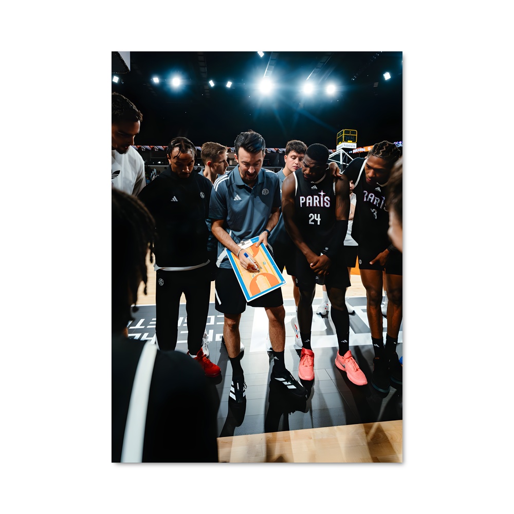 Poster Entraînement des Nets – affiche Basketball